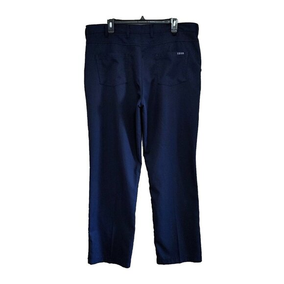 IZOD Golf Pants Mens 38 X 32 Blue Casual Chino Pants - Picture 2 of 3